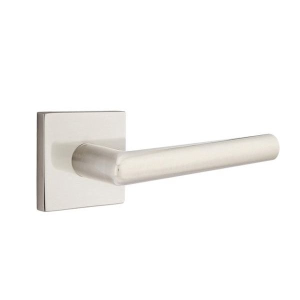 Emtek Stuttgart Lever Left Hand 2-3/8 in Backset Privacy w/Square Rose for 1-1/4 in to 2 in Door 5210STUUS15LH - main